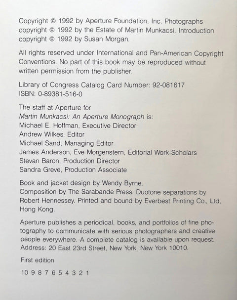 An Aperture Monograph - Setanta Books