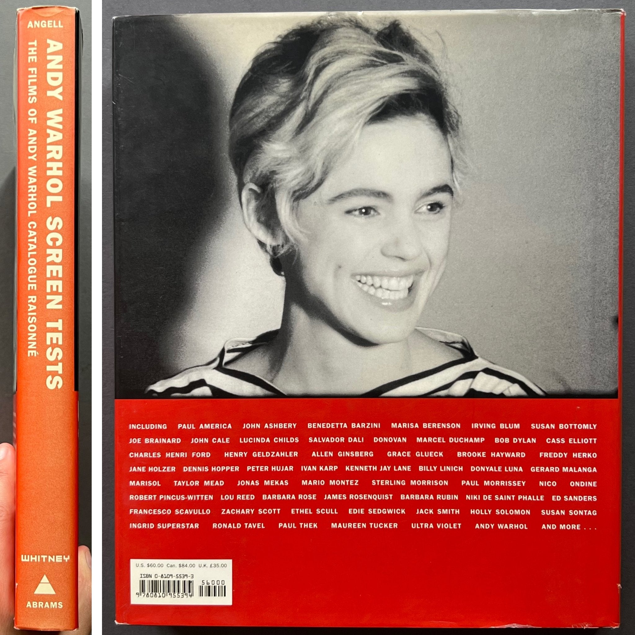 Andy Warhol Screen Tests　ウォーホル映画カタログレゾネ① Buy Andy Warhol Screen Tests: The Films of Andy Warhol Catalogue