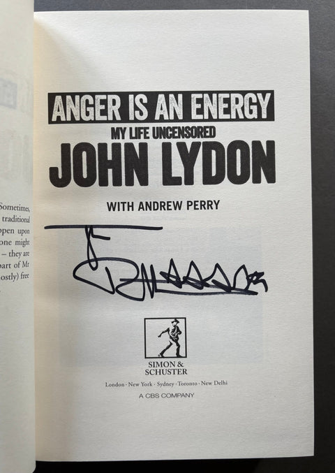 Anger is an Energy - Setanta Books