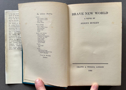 Brave New World - UK 1st - Setanta Books