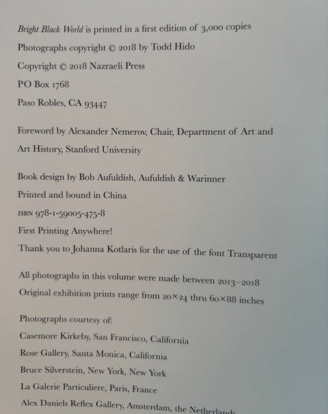 Bright Black World - Setanta Books