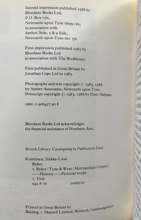 Byker - Setanta Books