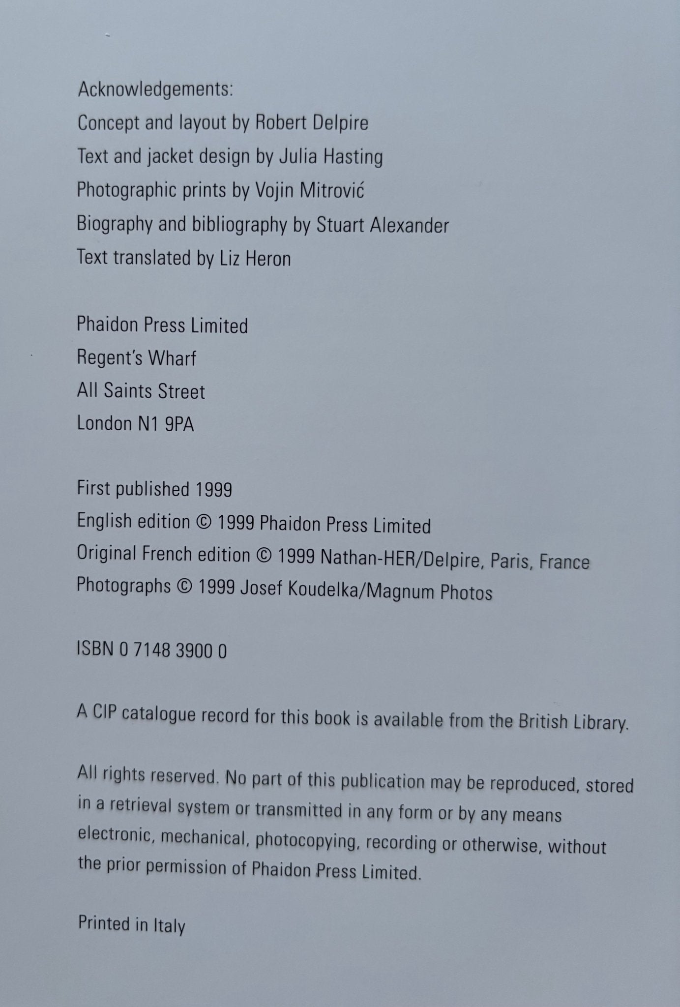 Buy Chaos by Josef Koudelka Online – Setanta Books