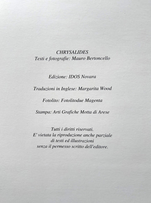 Chrysalides Photodreams - Setanta Books