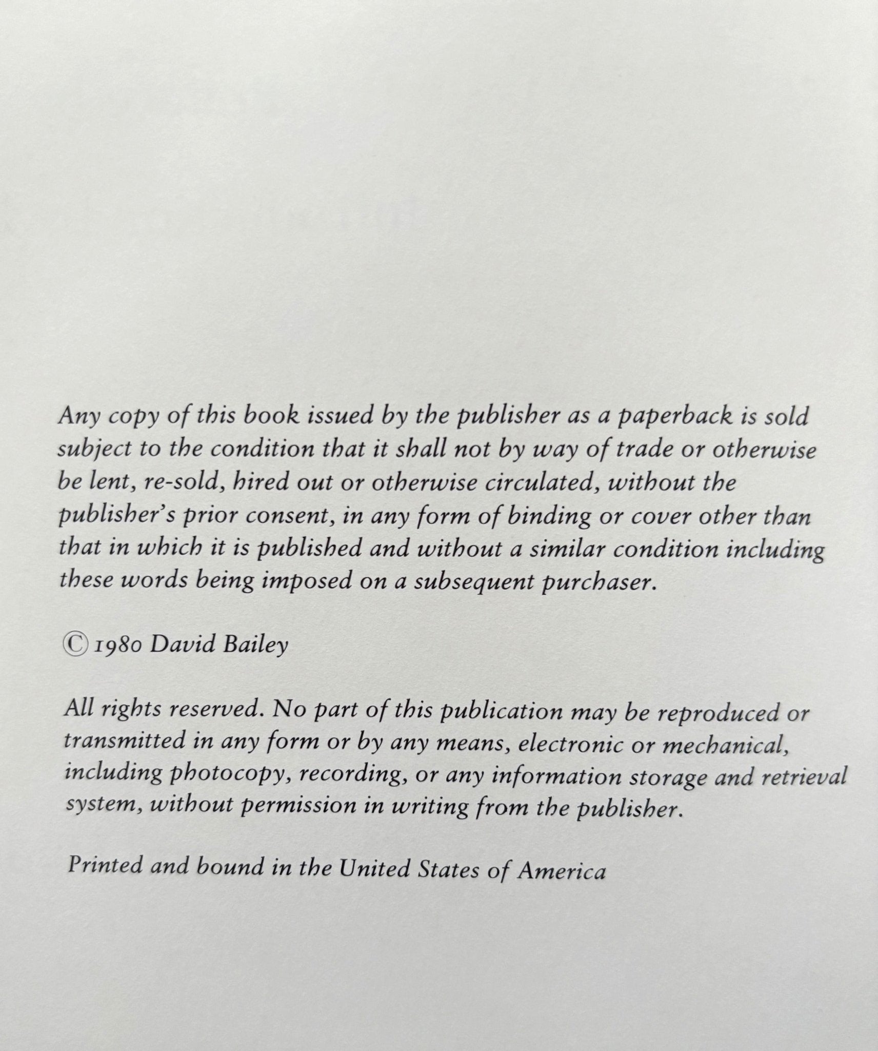 Buy David Bailey's Trouble and Strife – Setanta Books