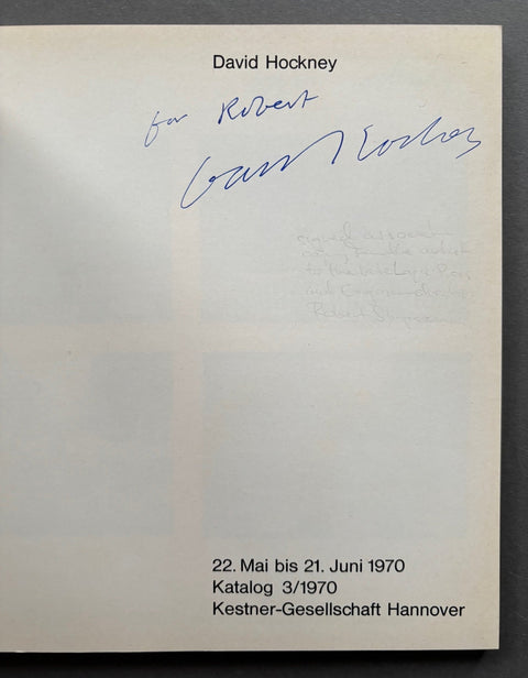 David Hockney: 22 Mai bis 21 Juni 1970 Katalog - Setanta Books