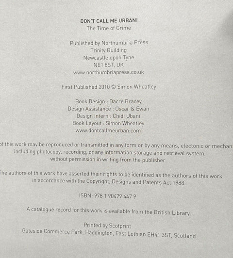 Don't Call Me Urban!: The Time Of Grime - Setanta Books