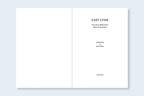 East Lyme: Two visits to Walker Evans’ House in Connecticut - Setanta Books