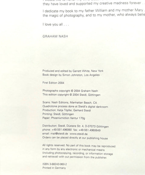 Eye To Eye: Photographs by Graham Nash - Setanta Books