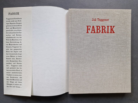 Fabrik: Ein Bildepos der Technik von Jak Tuggener (Factory: A Photoessay on Technology) - Setanta Books