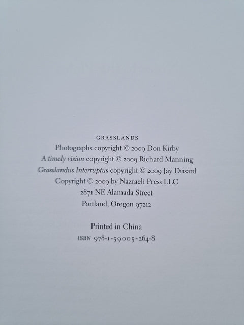 Grasslands (Special slipcased edition with print) - Setanta Books