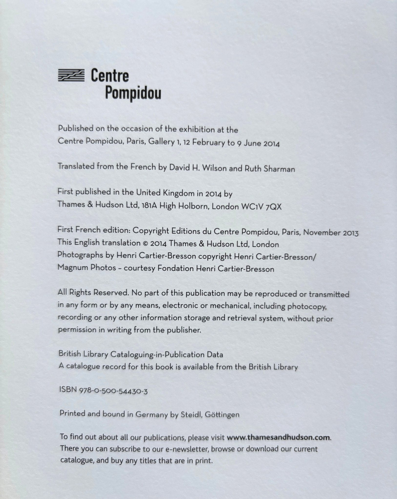 Buy Henri Cartier-Bresson by Clement Cheroux – Setanta Books
