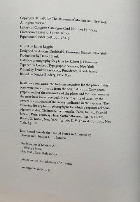 Henri Cartier - Bresson: The Early Work - Setanta Books