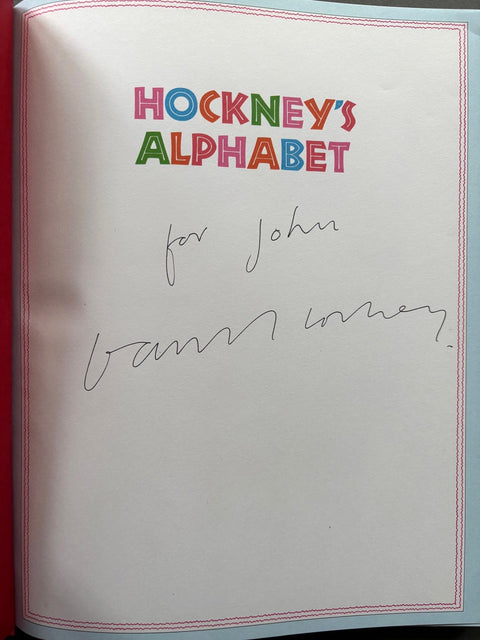 Hockney's Alphabet: Drawings by David Hockney - Setanta Books