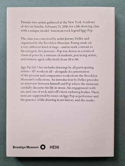 Iggy Pop Life Class: A Project by Jeremy Deller - Setanta Books