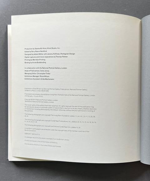 Irving Penn Portraits - Setanta Books
