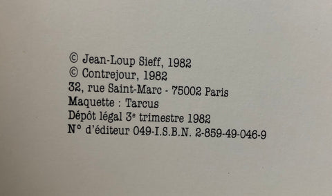 Jeanloup Sieff: Portraits de Dames assises, de paysages tristes et de nus mollement las, suivis de quelques instants privilegies et accompagnes de textes n'ayant aucun rapport avec les images