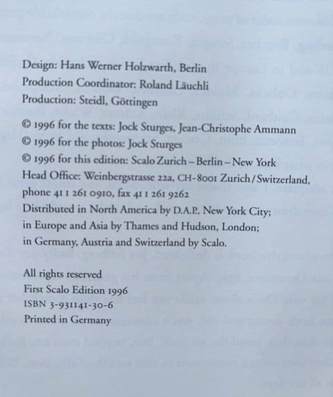 Jock Sturges - Setanta Books