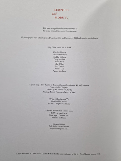 Leopold and Mobutu - Setanta Books