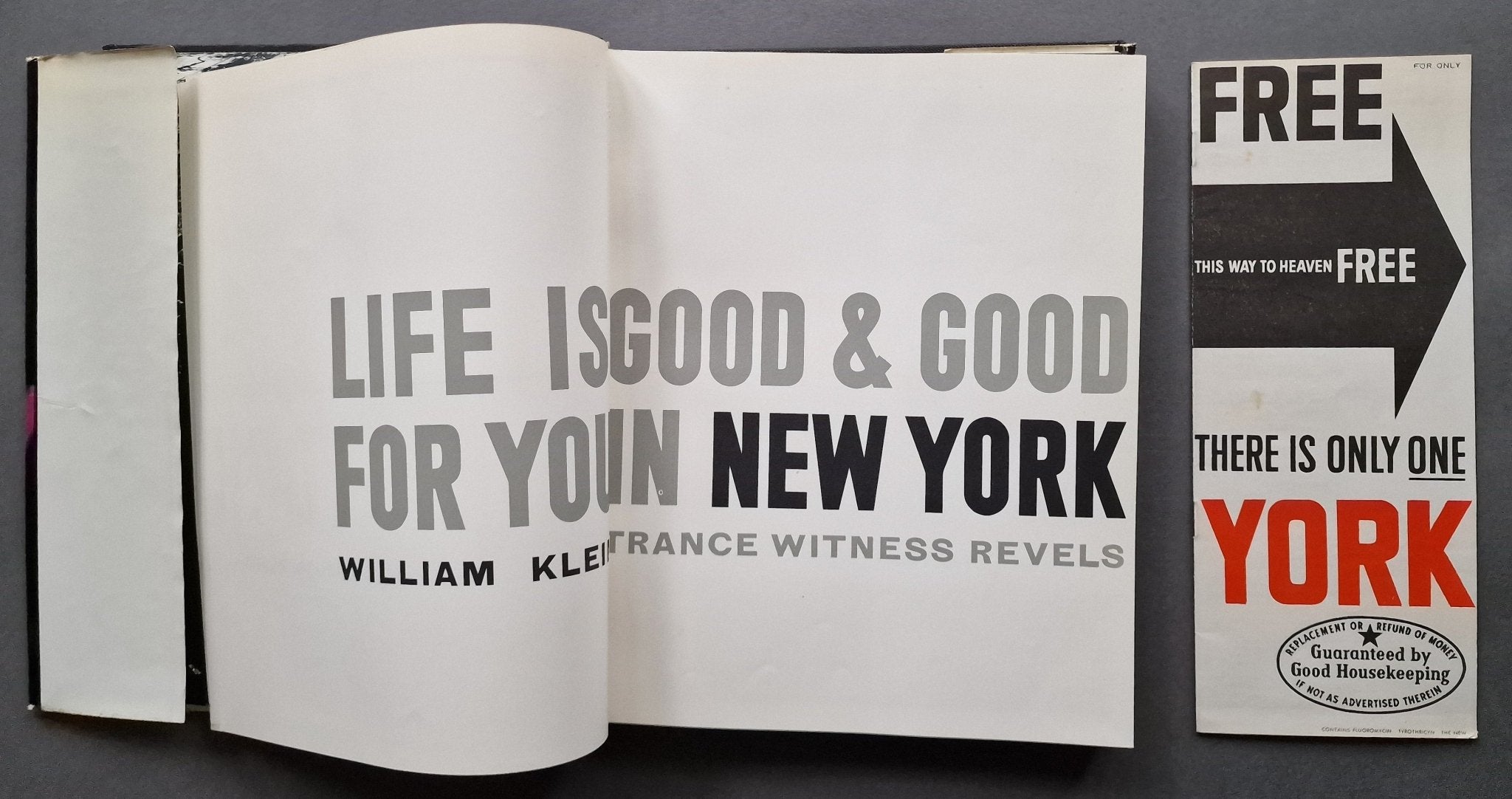 Buy Life is good & Good for you in New York by William Klein 1st