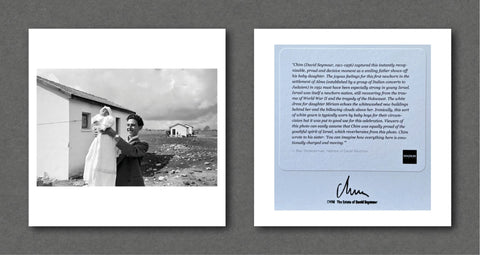 Man Holds The First Baby Born In The Alma Settlement, Israel - Setanta Books