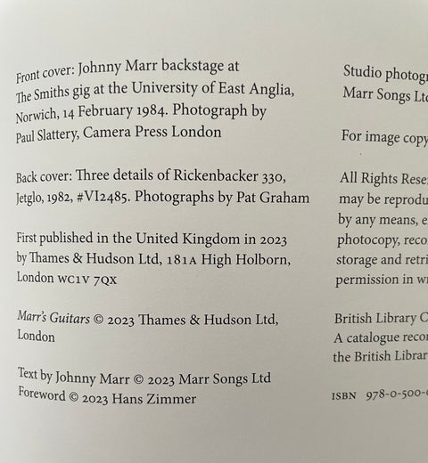 Marr's Guitars - Setanta Books