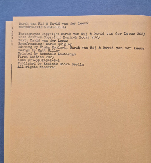 Metropolitan Melancholia - Setanta Books