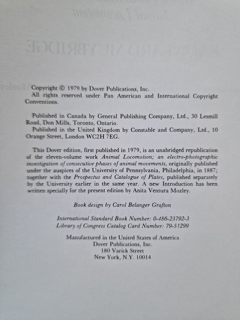 A scanned book cover page showing publication details and copyright text for 'This Dover edition, first published in 1979' on a light gray background.