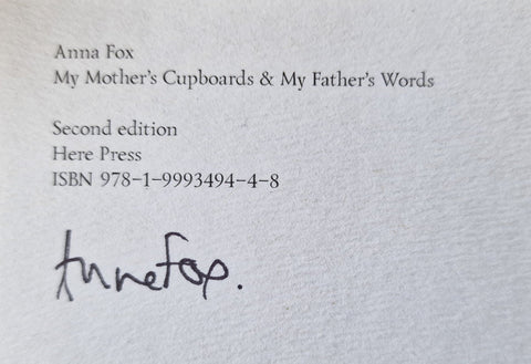 My Mother's Cupboards & My Father's Words - Setanta Books