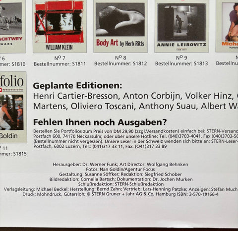 Nan Goldin: Stern Portfolio No 11 - Setanta Books