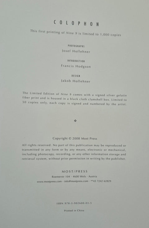 Nine 9 - Setanta Books