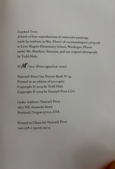 One Picture Book 59: Cracked Trees - Setanta Books