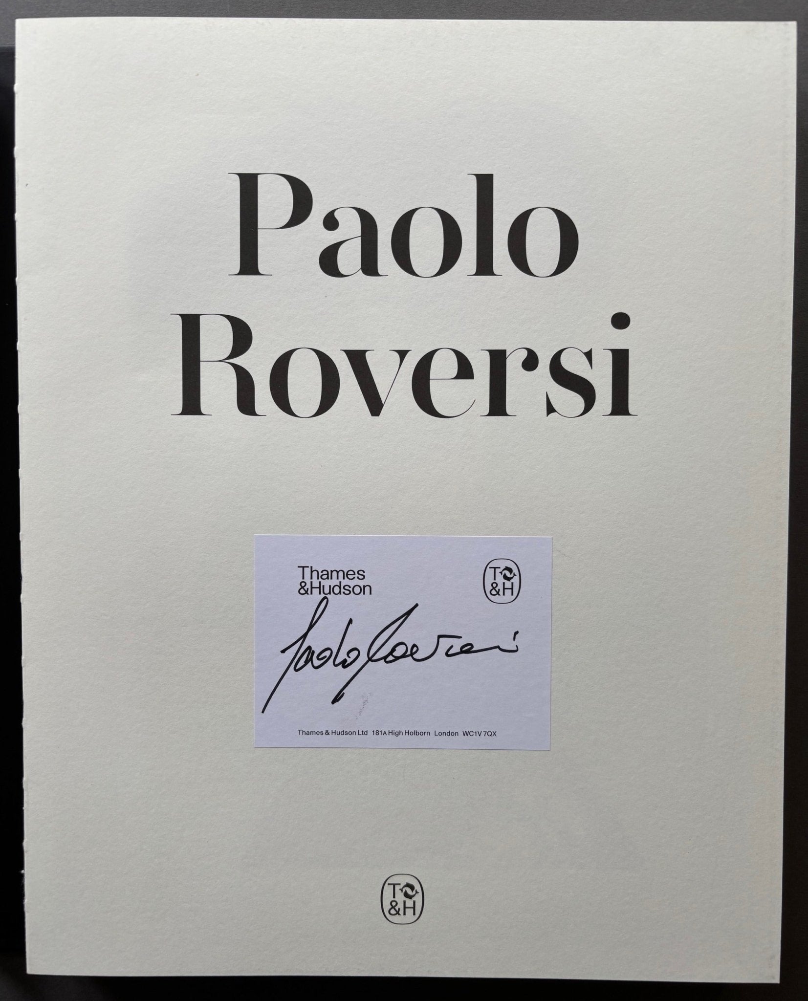 Buy Paolo Roversi signed book online – Setanta Books