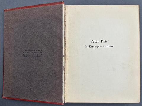 Peter Pan in Kensington Gardens - Setanta Books
