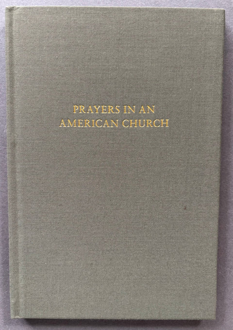 Prayers in An American Church - Setanta Books