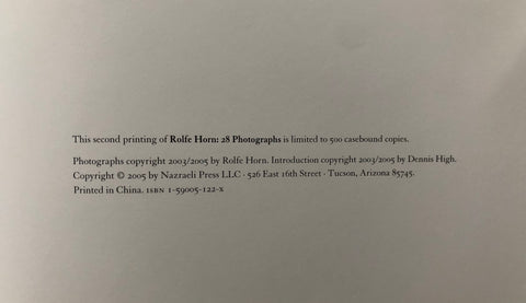 Rolfe Horn: 28 Photographs
