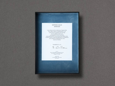 SANS LUI Limited Edition with Print