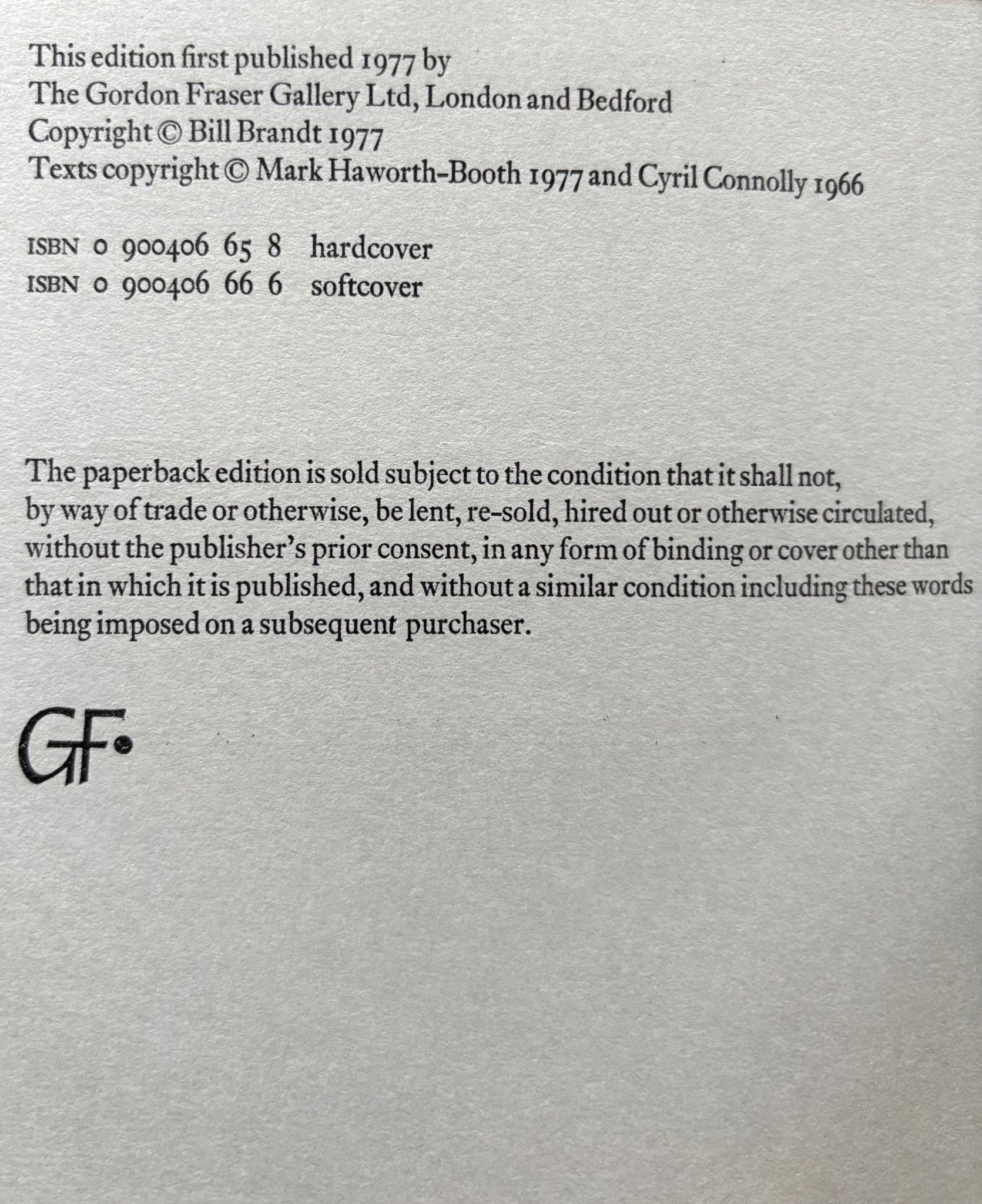 【Shadow of Light：Bill Brandt】　★★再値下げしました Buy Shadow Of Light by Bill Brandt – Setanta Books