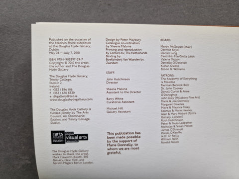 Stephen Shore - Setanta Books