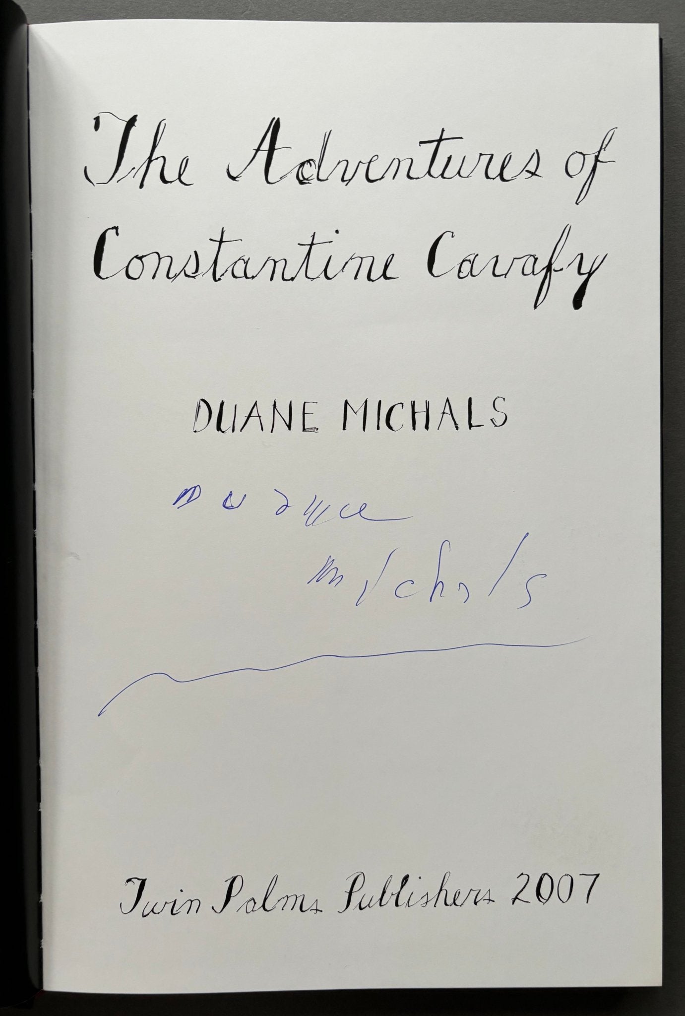 洋書 Duane Michals The Adventures of Cavafy Duane Michals: The Adventures of Constantine Cavafy by Duane