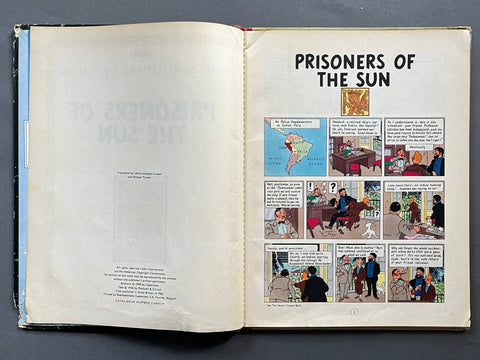 The Adventures of Tintin - Prisoners of the Sun - UK 1st - Setanta Books