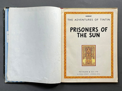 The Adventures of Tintin - Prisoners of the Sun - UK 1st - Setanta Books