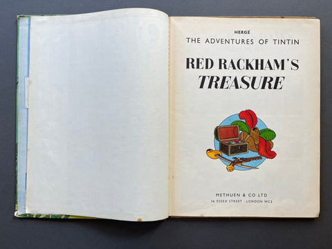 The Adventures of Tintin - Red Rackham's Treasure - UK 1st - Setanta Books