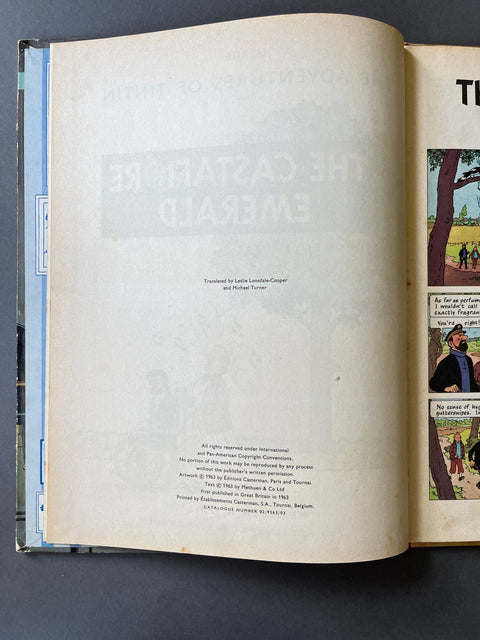 The Adventures of Tintin - The Castafiore Emerald - UK 1st - Setanta Books