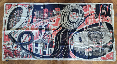 "The Ashford Hijab" Silk Scarf - Setanta Books