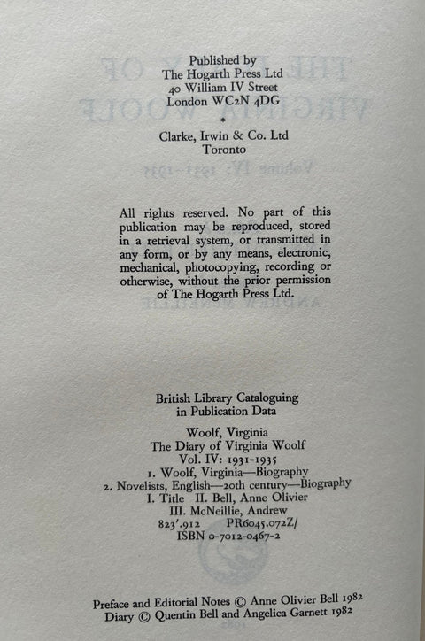 The Diary of Virginia Woolf Vols I - V - Setanta Books
