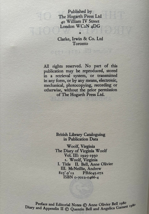 The Diary of Virginia Woolf Vols I - V - Setanta Books