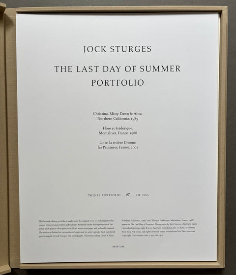 The Last Day of Summer Portfolio - Setanta Books