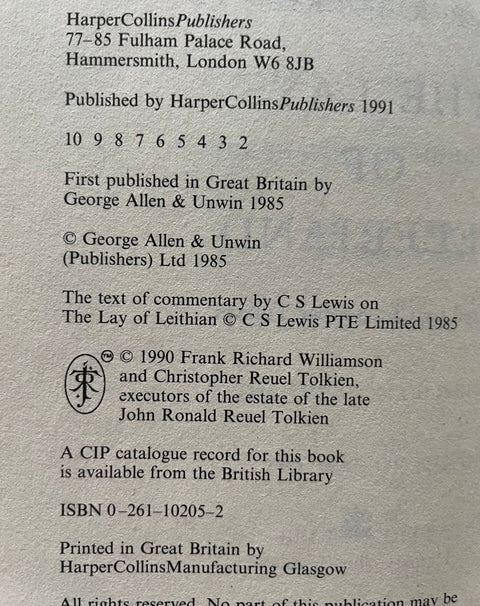 The Lays of Beleriand - Setanta Books
