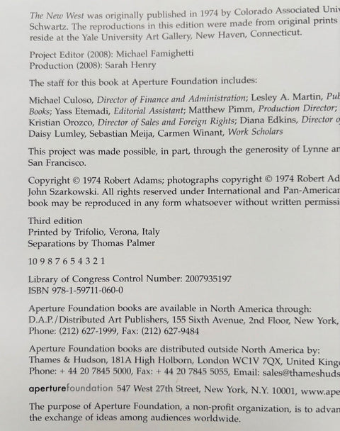 The New West - Setanta Books
